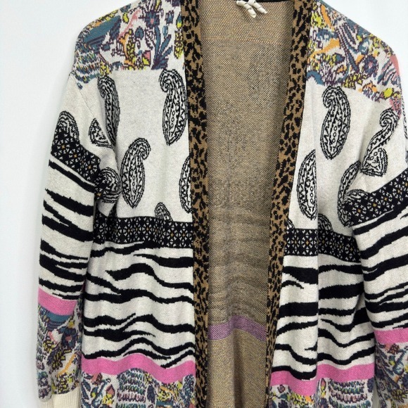 Anthropologie Bohemian‎ Bricolage Knit Patchwork Cardigan Sweater XS - Picture 10 of 10